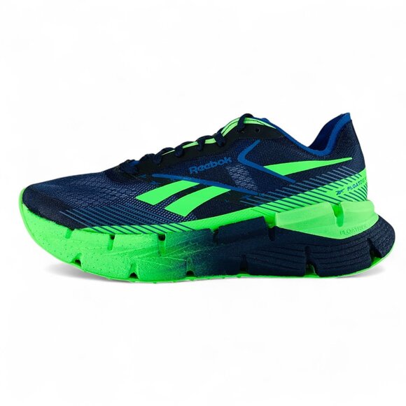 Reebok FloatZig X1 Vector Navy Solar Lime Men\'s Running Shoes Sneakers 100210159 main image 11